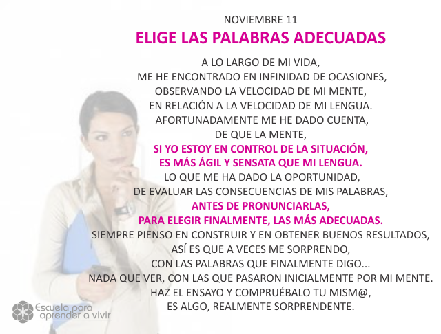 Elige las palabras adecuadas